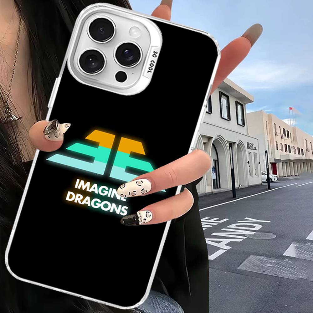 Чехол для телефона группы Imagine Dragons для IPhone 17 16 15 14 13 12 11 Pro Max Plus Серебристая крышка