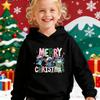 Hot Selling Stitch Christmas Themed Children's Autumn and Winter Hoodies, Warm and Comfortable, Fashionable Girls' Sportswear