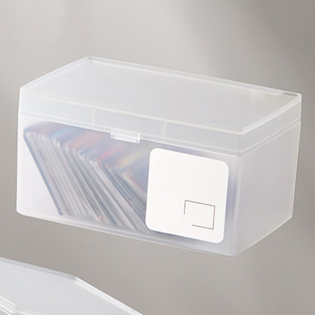 Пластиковый ящик для хранения карт, настольный органайзер для косметики с крышкой для студенческого общежития, офиса