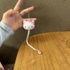 1 шт. Портативная мини-рулетка Hello Kitty, компактная, выдвижная, мультяшная, мягкая - для измерений тела, одежды, телескопическая линейка