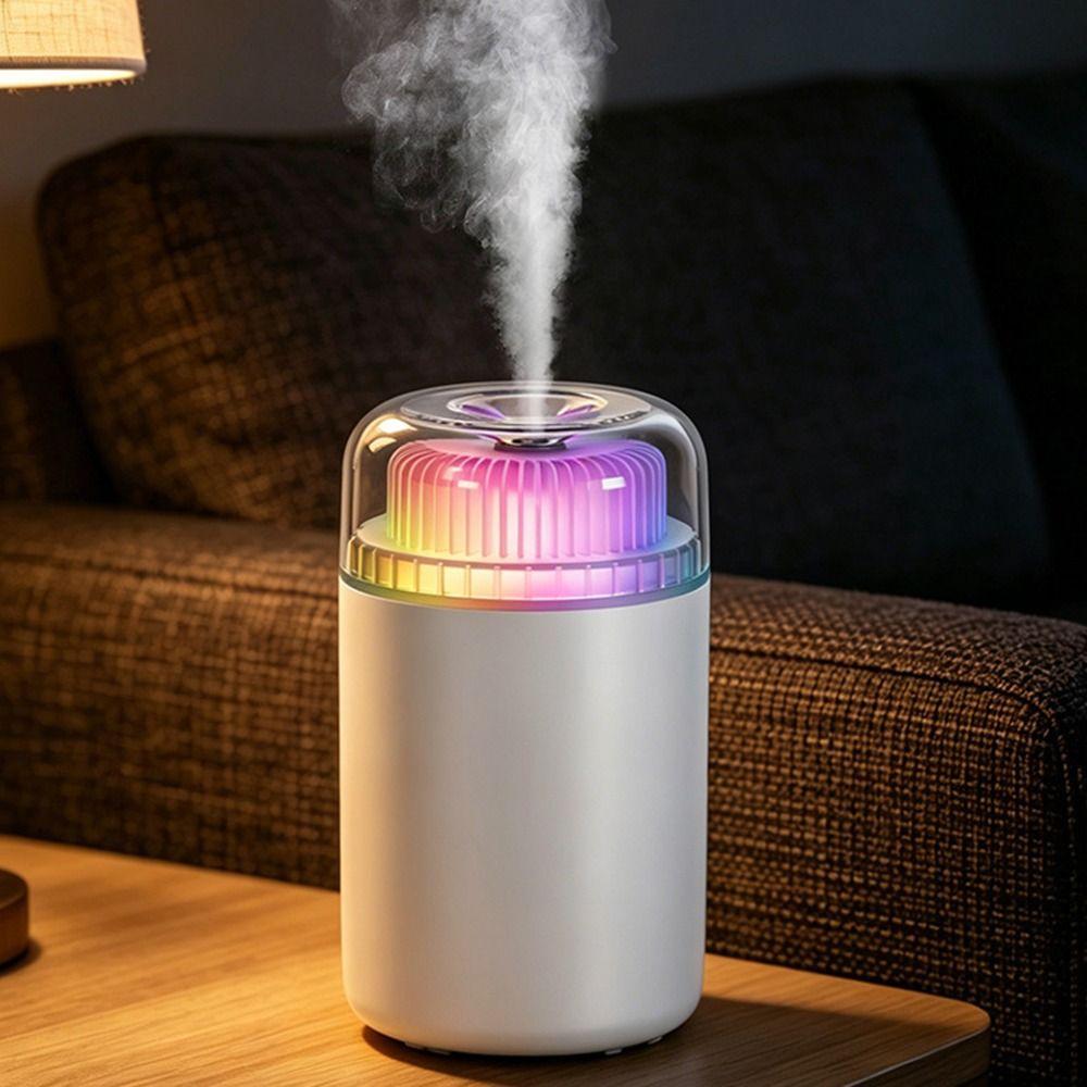 Portable Mini Air Humidifier Colorful Light Cool Mist Maker Car Aroma Purifier Travel Use