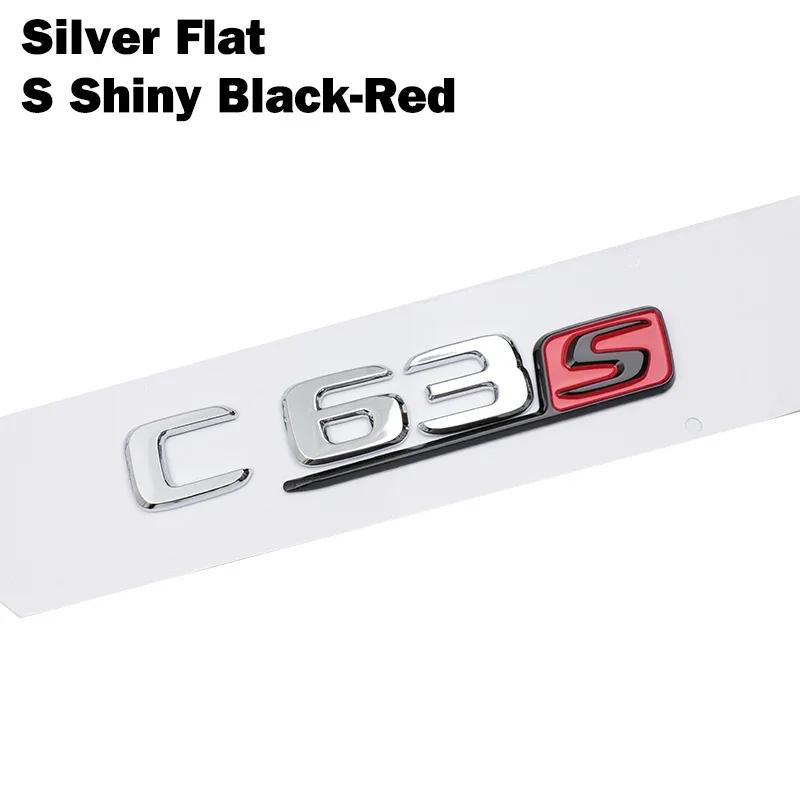 Car Tuning For Mercedes Benz AMG C Class W204 W205 C63 C63S Letter Logo 3D ABS Sticker Car Rear Trunk Emblem Nameplate Decals QX8
