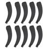 10PCS Black Banana Hair Clip Safe Elegant Sweet Fashionable Flexible Ponytail Holder for Hair Accessories