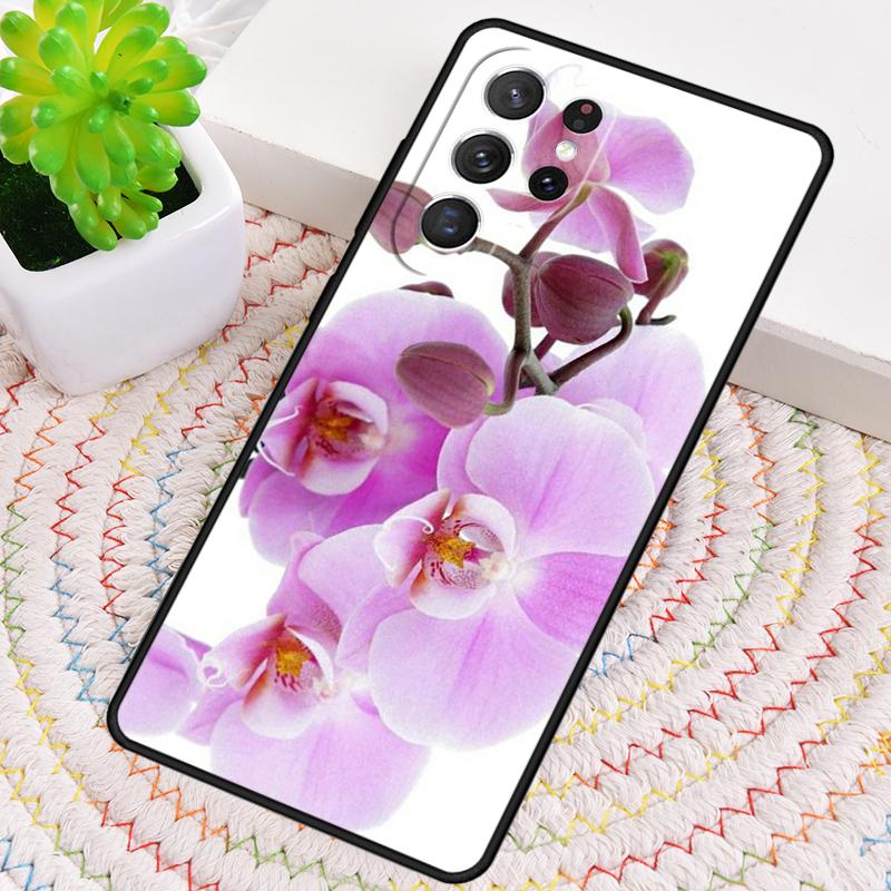 Цветы Орхидеи Цветной Силиконовый Чехол Для Телефона Для Samsung Galaxy note 10 pro S26 S25 S24 S23 S22 S21 Plus S25Ultra Capa Чехол