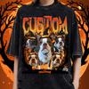 Custom Halloween Pet Portrait Shirt: Retro 90's Dog Bootleg