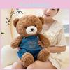 Teddy Cute Bear Plushie Doll With Strap Pants Design For Kids Sleep Pillow Gift