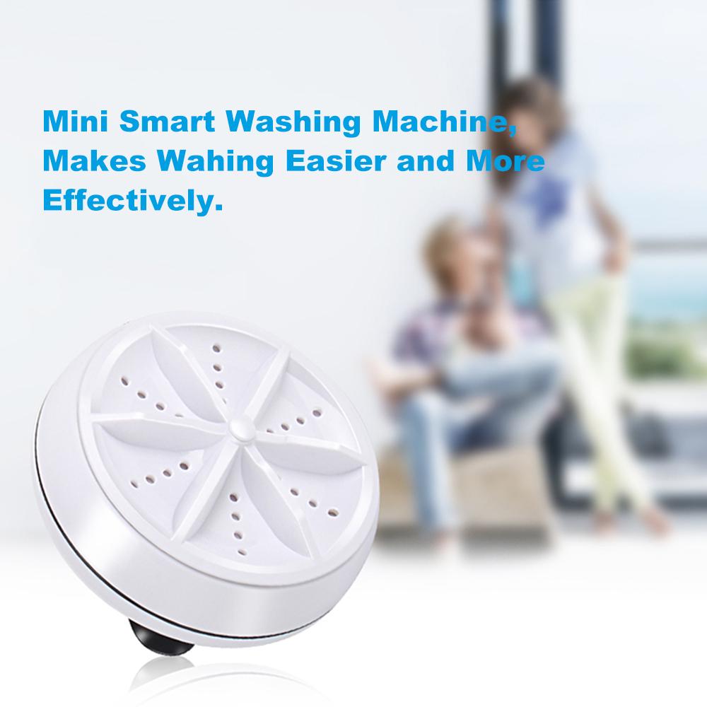 3in1 Mini Washing Machine Portable Personal Rotating Ultrasonic Turbine Washer Adjustable with USB