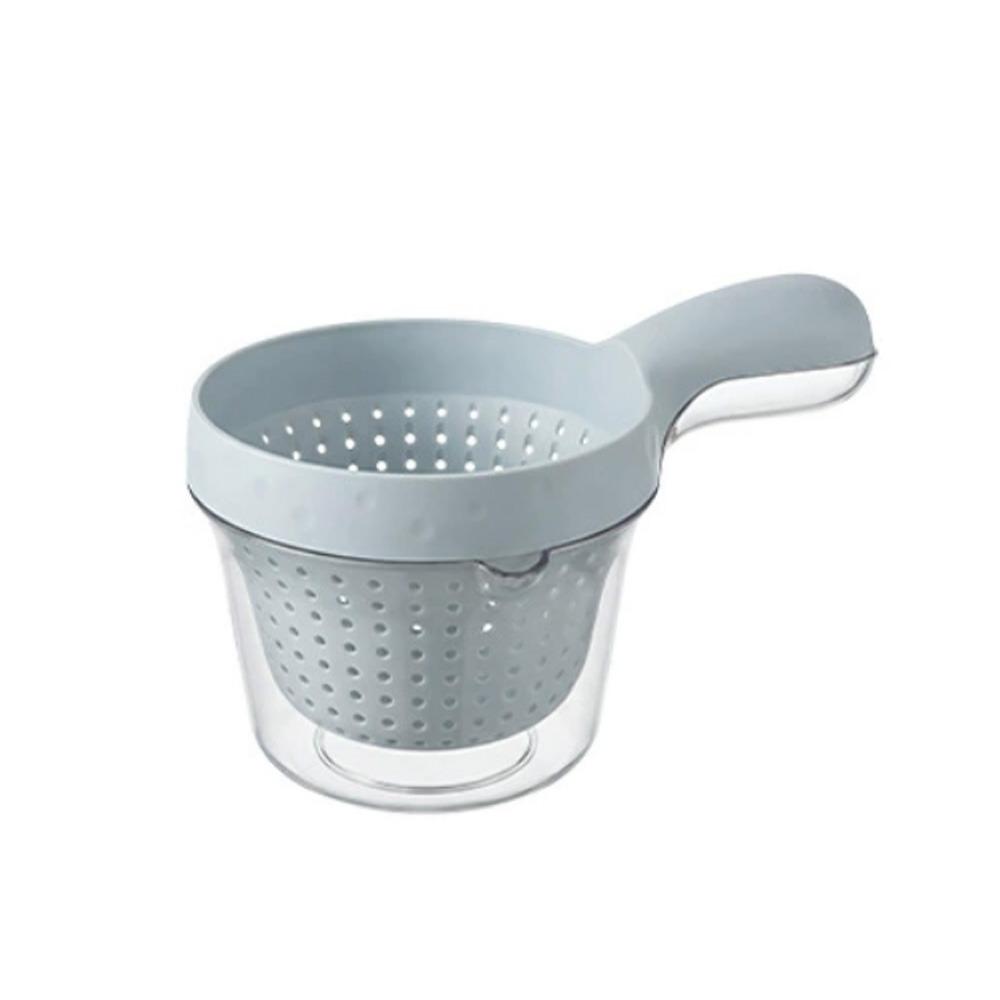 2 In 1 Double Drain Basket with Handle Plastic Large Capacity Drainage Basket Detachable Fruit Vegetable Basket Household