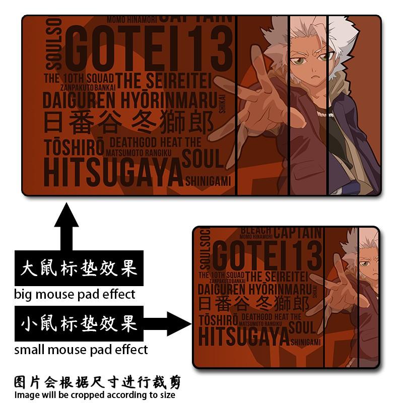 Anime Mouse Pad Bleach Kurosaki Ichigo Desk Mat Office Gaming Non-slip Rubber Mousepad