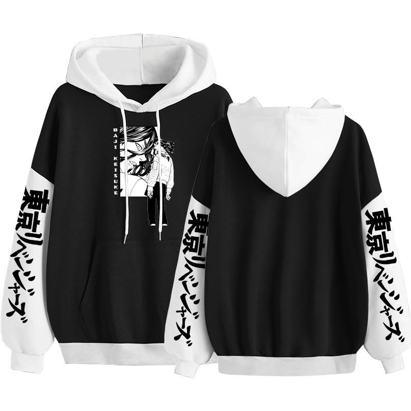 Keisuke Baji Tokyo Мстители толстовки аниме мода для мужчин/женщин с принтом Harajuku хип-хоп эстетический мультфильм Y2K лоскутная уличная толстовка