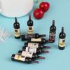 10Pcs Dollhouse Miniature Resin Bottle Simulation Wine Bottle Model Accessories