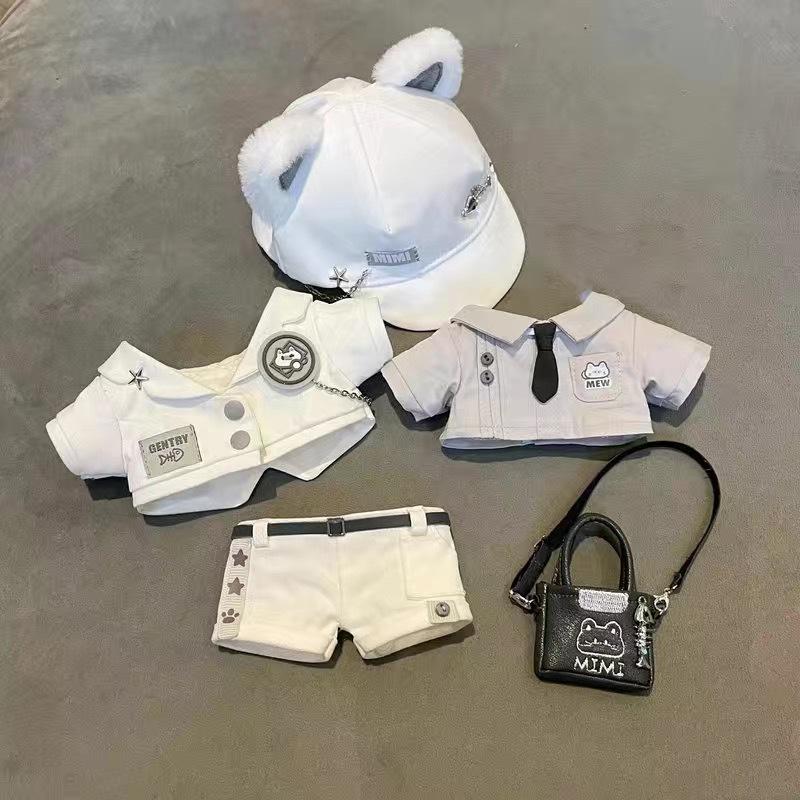 20 см Черный Кот Батлер Хлопковая Куртка Худи Наряд для Кукол - Бесплатная Доставка