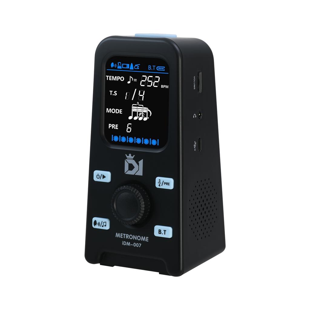 DK Electronic Metronome BT Speaker Rechargeable LCD Screen Vocal Metronome for Mini Piano Guitar