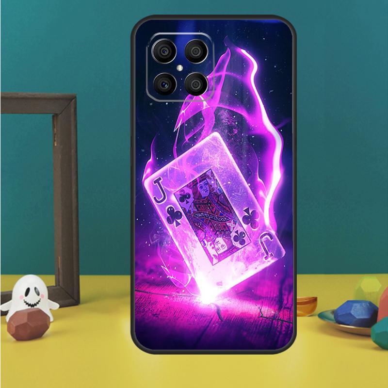 Чехол-кошелек для игральных карт Покер для Honor X9c X8a X8b X9b X9a X8 X9 50 70 90 Lite Honor 200 Pro Magic 5 6 7 Lire Cover