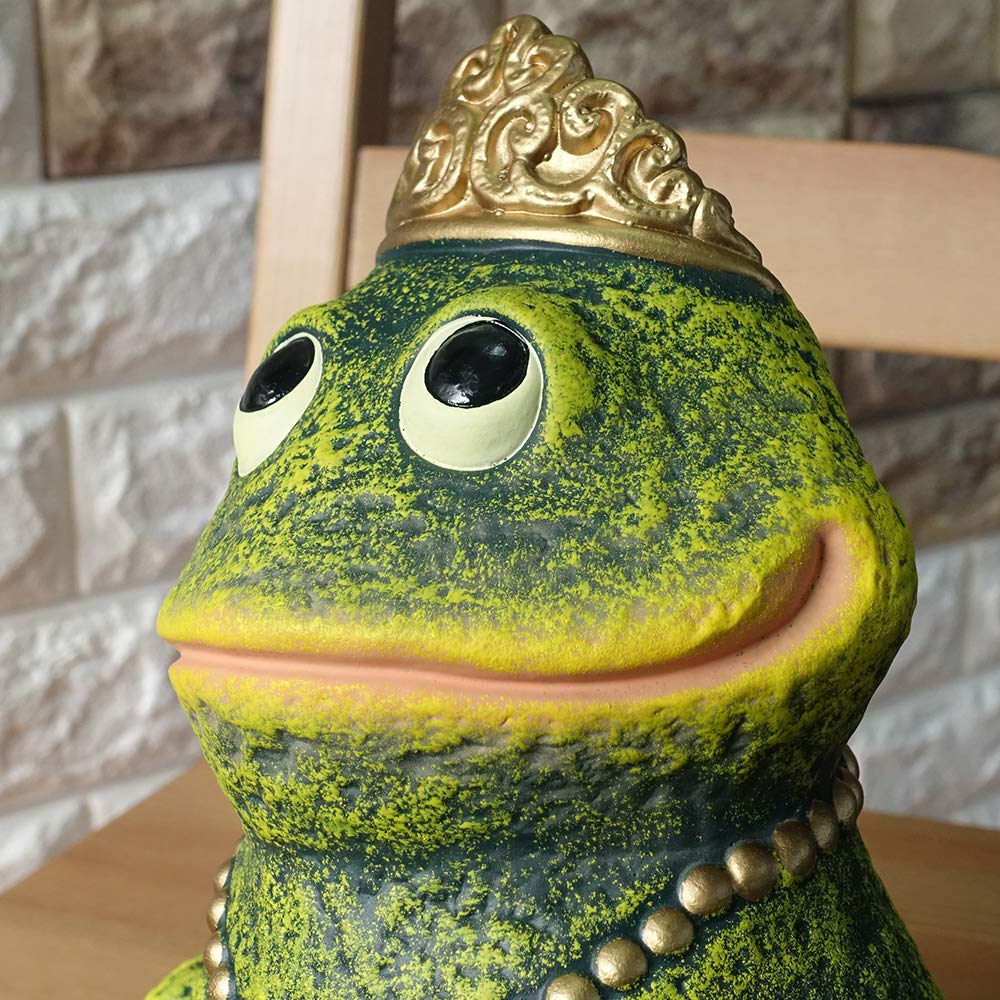 Сделано в Португалии Зеленая лягушка, размер M, пара, набор из терракотовых садовых предметов, Принцесса и Принц, король и королева, pto-2766_2310g