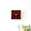 KATOMOKU muku square clock km-144HMRC Wood Maple Wall Clock with Continuous Second Hand (Radio-Controlled Clock)