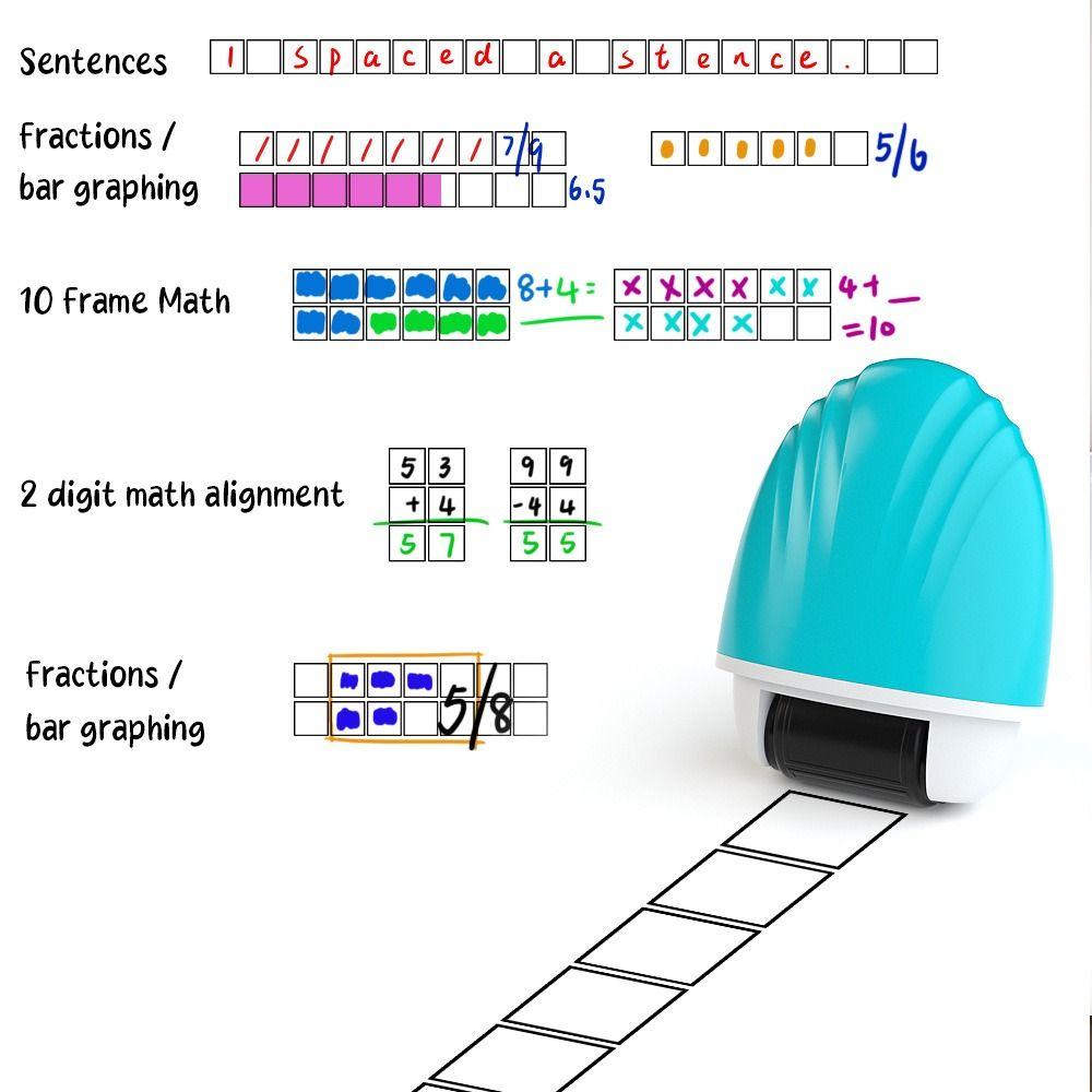 Equal Equation Roller Stamp Double Line Grid Math Correction Tool Learning assistance tools