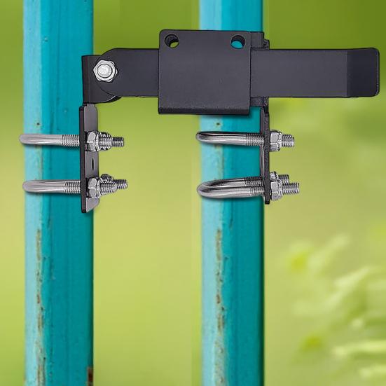 Защелка для двойных ворот ограждения, защелка для ворот из звеньев цепи, для рамы ворот 1-3/8 дюйма, стальная, устойчивая к погодным условиям, надежная защелка для металлических двойных ворот