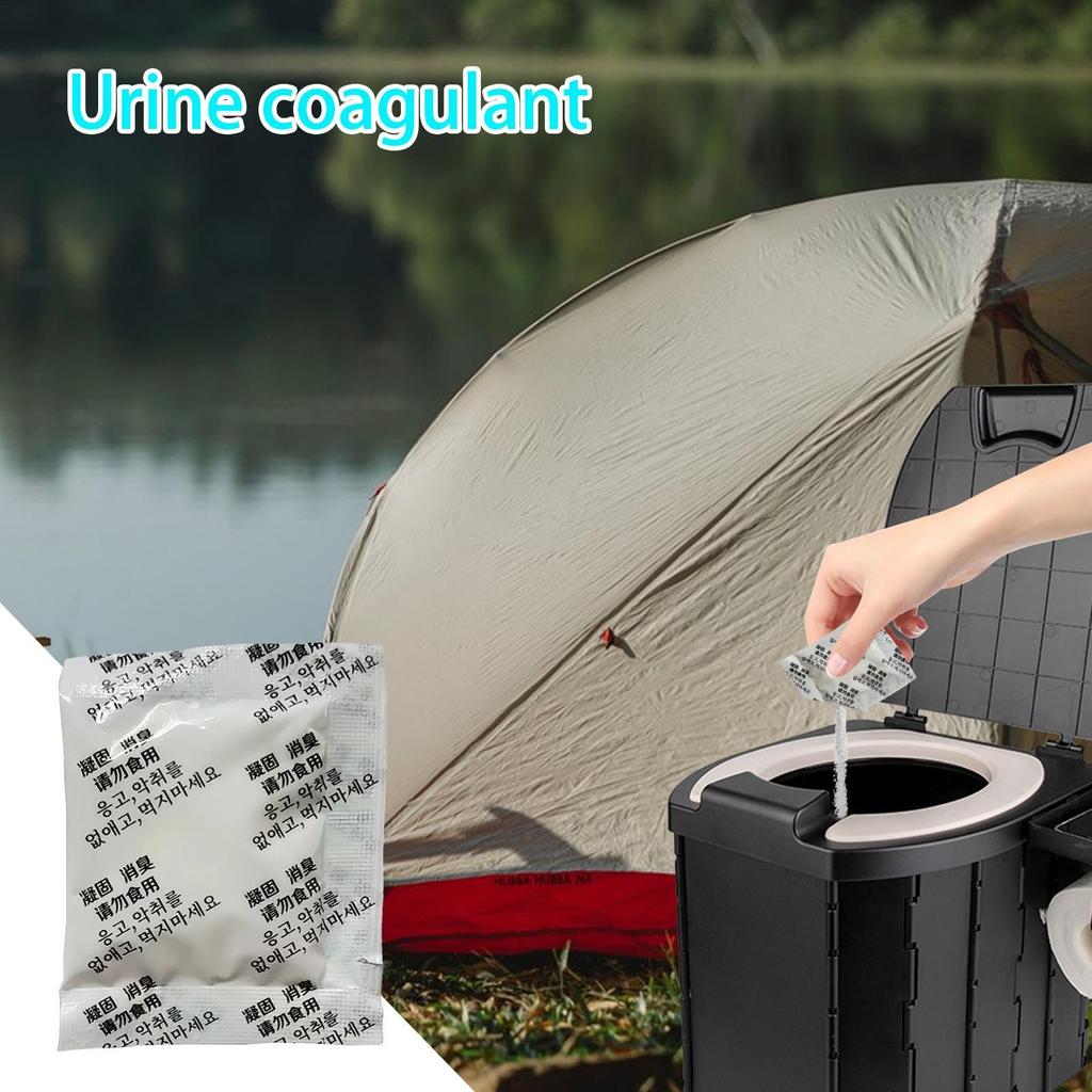 100 шт. Поглощающий мочу порошок Сильное водопоглощение Кал Моча Порошок Путешествия Рыбалка Кемпинг Туалетный гель для чрезвычайных ситуаций на открытом воздухе