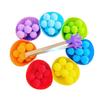 78Pcs/Set Kids Color Sorting Toy with 7 Bowls 70 Pompoms Clip Preschool Learning Ball Counting Matching Game Toddlers Boys Girls Educational Toy