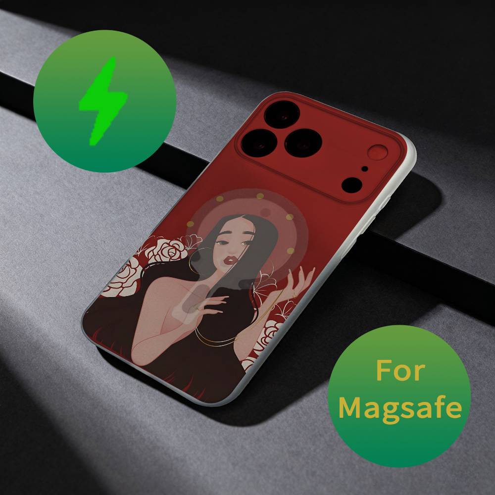 Испанский R-Rosalia RUX Чехол для телефона для iPhone 17,16,15,14,13,12,X,XS,Pro,Max,Plus,E,Air,Mini с Magsafe Магнитный Тонкий Матовый