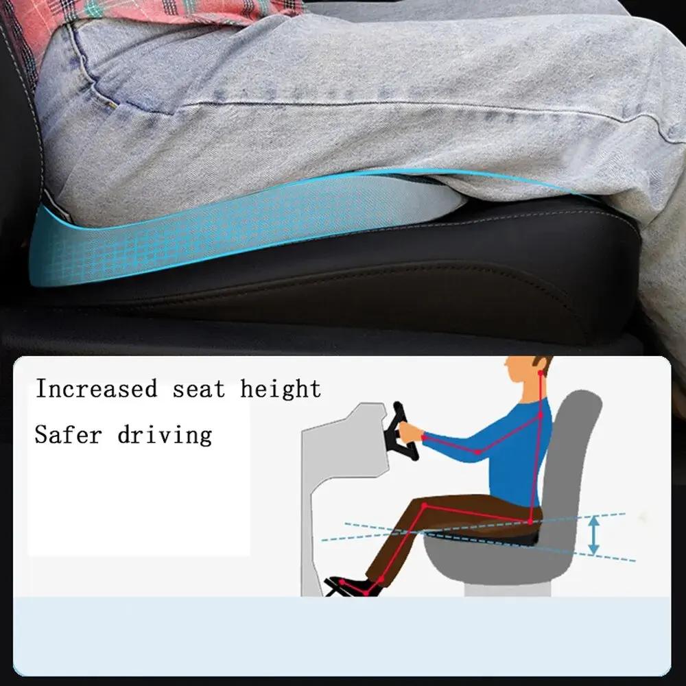 Memory Foam Sit Bone Relief Seat Cushion for Butt Lower Back Hamstrings Hips Ischial Tuberosity Reduce Fatigue for Chair