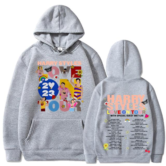 Новая толстовка с капюшоном для концерта «Love on Tour» в стиле Харадзюку, большие толстовки в стиле хип-хоп, одежда унисекс, одежда Y2k, толстовки с капюшоном и длинными рукавами, уличная одежда