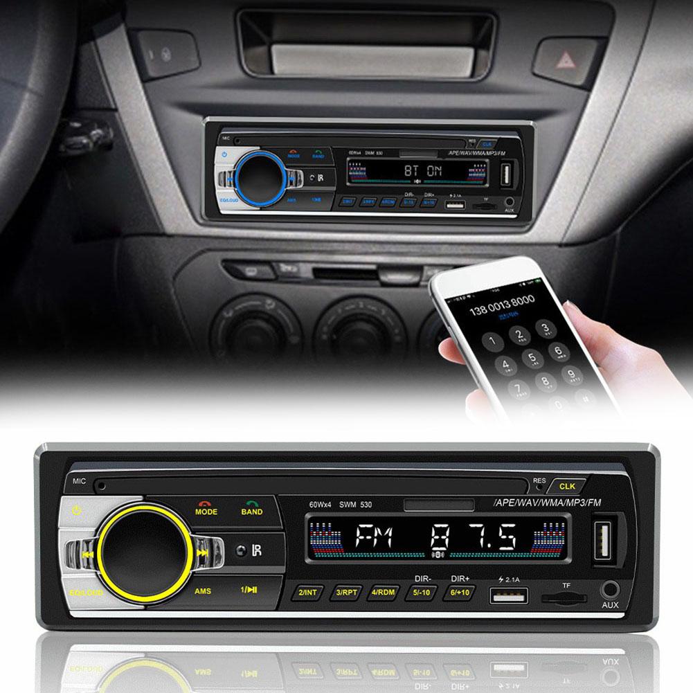 1 DIN автомагнитола Радиоприемник для автомобиля MP3-плеер USB Автомобильный аудиопроигрыватель Интерфейс 12 Pin Быстрая зарядка USB Четырехканальный выход