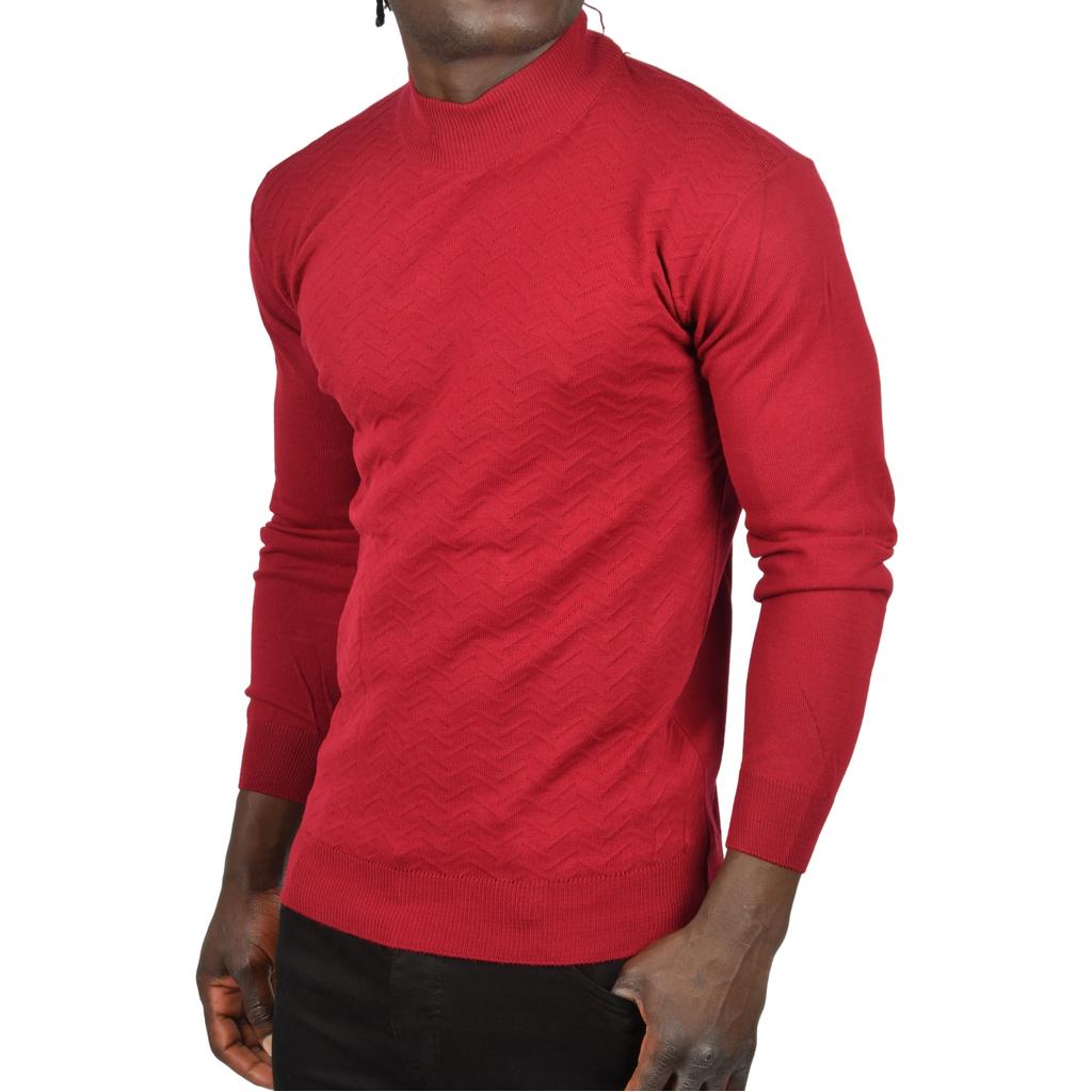 DeepSEA Полуводолазка с зигзагообразным узором и тонким трикотажным воротником 2505496