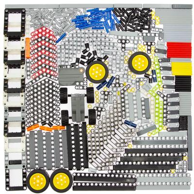 400+ шт. Технические детали Штифт Подъемный рычаг Балка Ось Панель с тяговым черным мотором для набора Lego Автомобиль Набор строительных блоков STEM