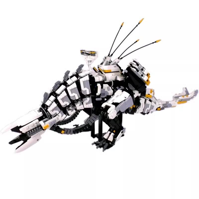 Строительный блок M, совместимый с Lego 15474, Клыки Грома, Босс, Horizon Dawn, Челюсть Грома