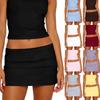 Женская мода Сексуальная Горячая Девушка Короткая Юбка Облегающая Bodycon Цветная Юбка