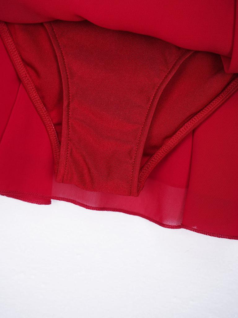 Girls Performance Dress Long Sleeve Round Neck Patchwork Design Hollow Back Rhinestone Skating Wear