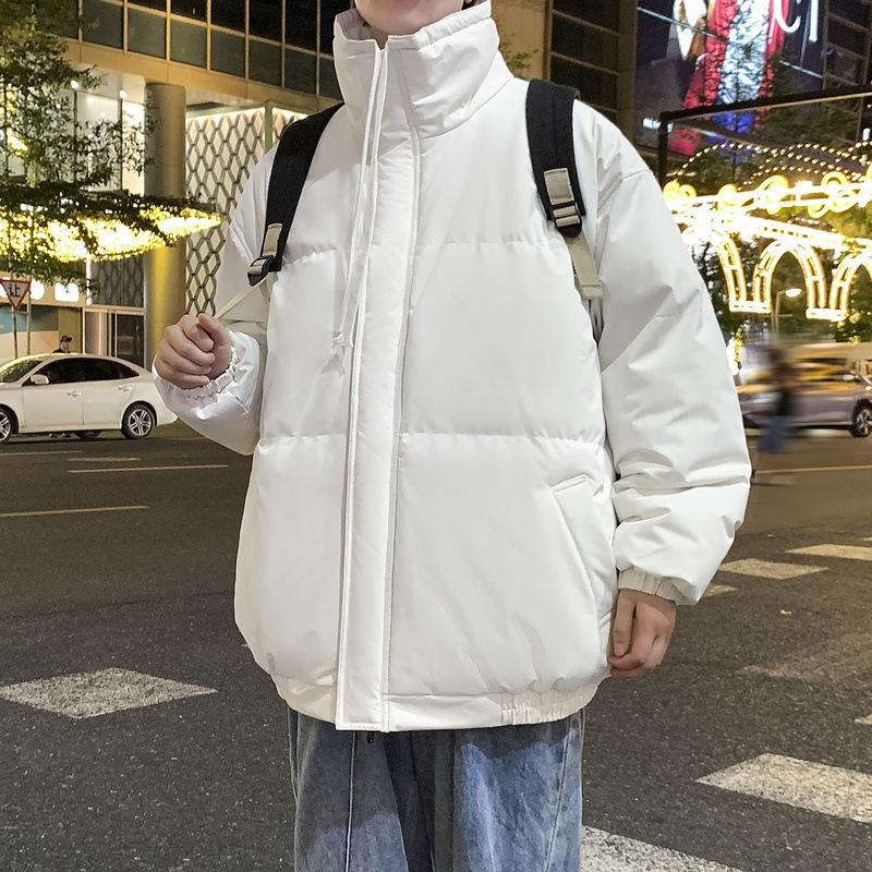 M-8XL Large Size Standing Collar Cotton Clothing Men and Women Paragraph Winter Down Cotton Jacket Loose Thickened Couples Models Cotton Coat