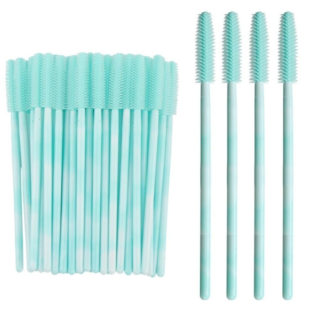 50Pcs Silicone Eyelash Brushes Makeup Tools Eyebrow Comb Spoolers Eyelash Makeup Brush Makeup Kit