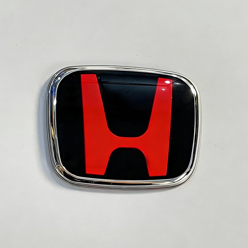 1pcs 3D H Custom Badge Decal for Honda Civic VEZEL CRV City Accord Fit Odyssey Car Hood Front Grill Rear Trunk H Logo Sticker VF7