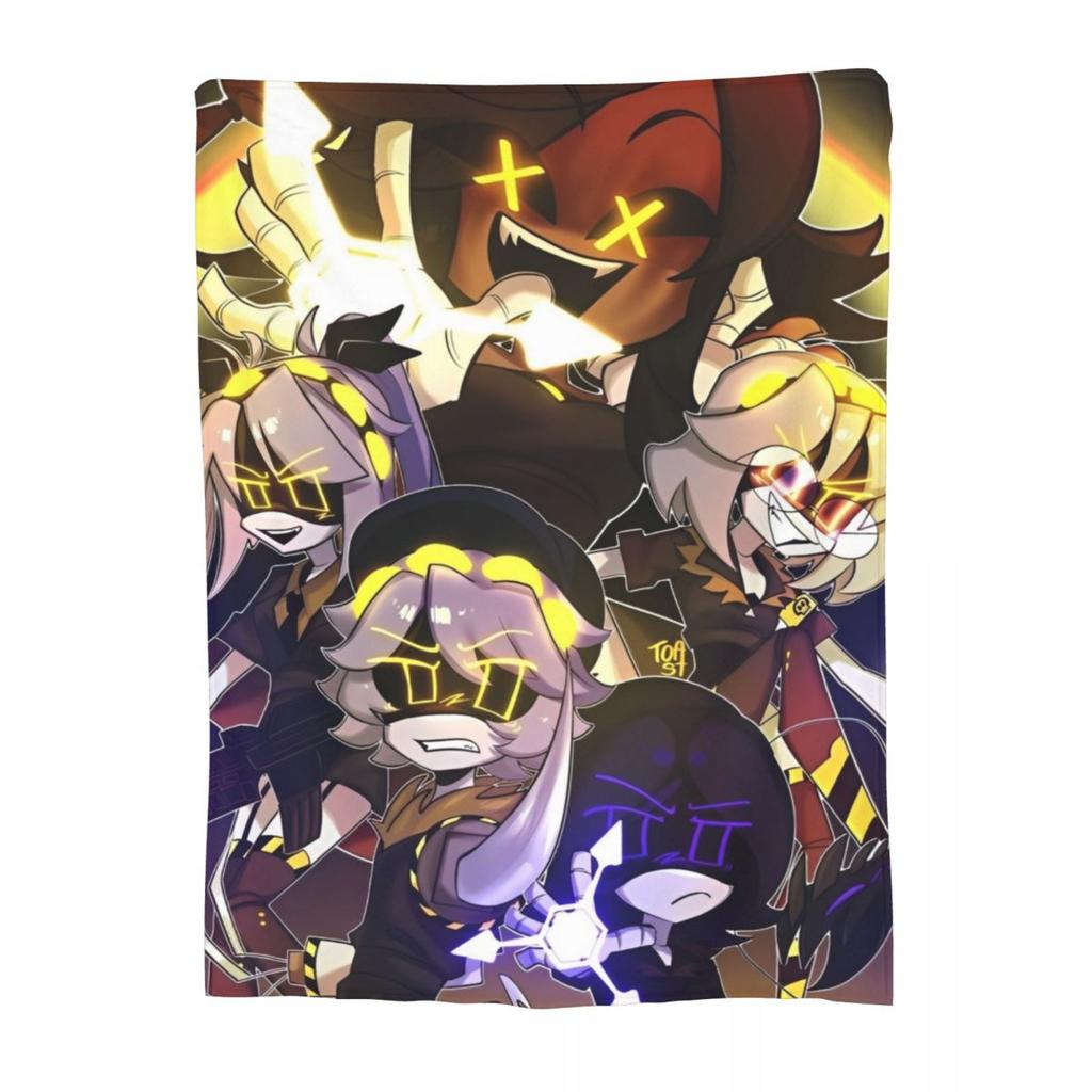 Murder Drones Uzi Doorman Knitted Blanket Coral Fleece Plush Tv Series Soft Throw Blankets for Outdoor Travel Bedroom Quilt