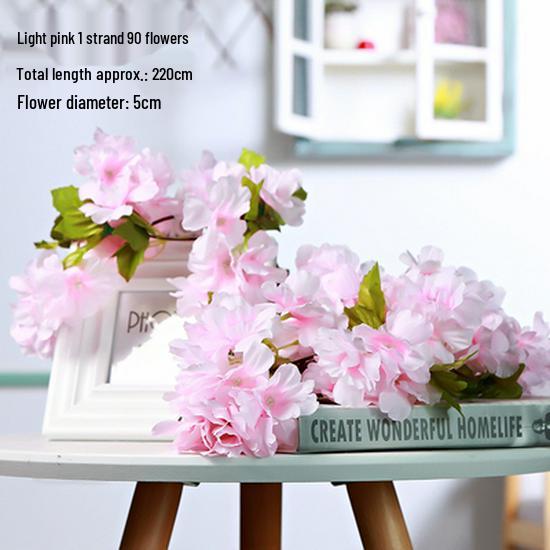 Ротанг Пластиковая Роза Лоза Искусственные Цветы для Свадебного Декора, Подвешивания к Потолку или Стене и Маскировки Труб Кондиционирования