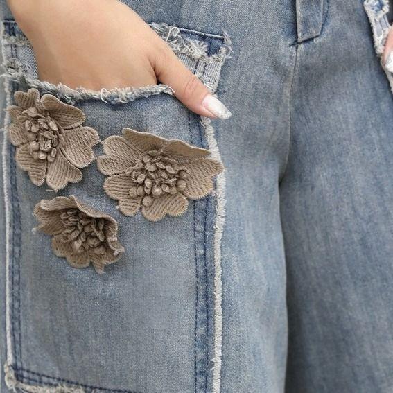 Vintage High Waist Loose Wide Leg Jeans Women's Summer Thin Seven-Point Denim Pants