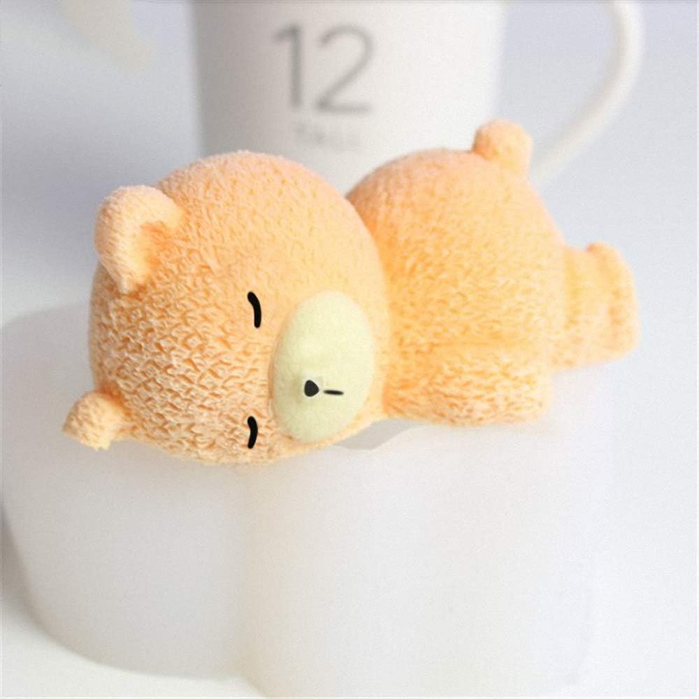 3D Sleeping Bear Doll Silicone Cake Mold Mousse Cake Jello Ice Cream Mold Chocolate Candy Mold Plaster Lotion Bar Mold
