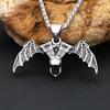 New Bat Skull Pendant Hip Hop Retro Gothic Dark Necklace