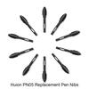 Huion PN05, 10 шт., сменные наконечники для ручек для графических планшетов, высококачественные износостойкие наконечники для ручек