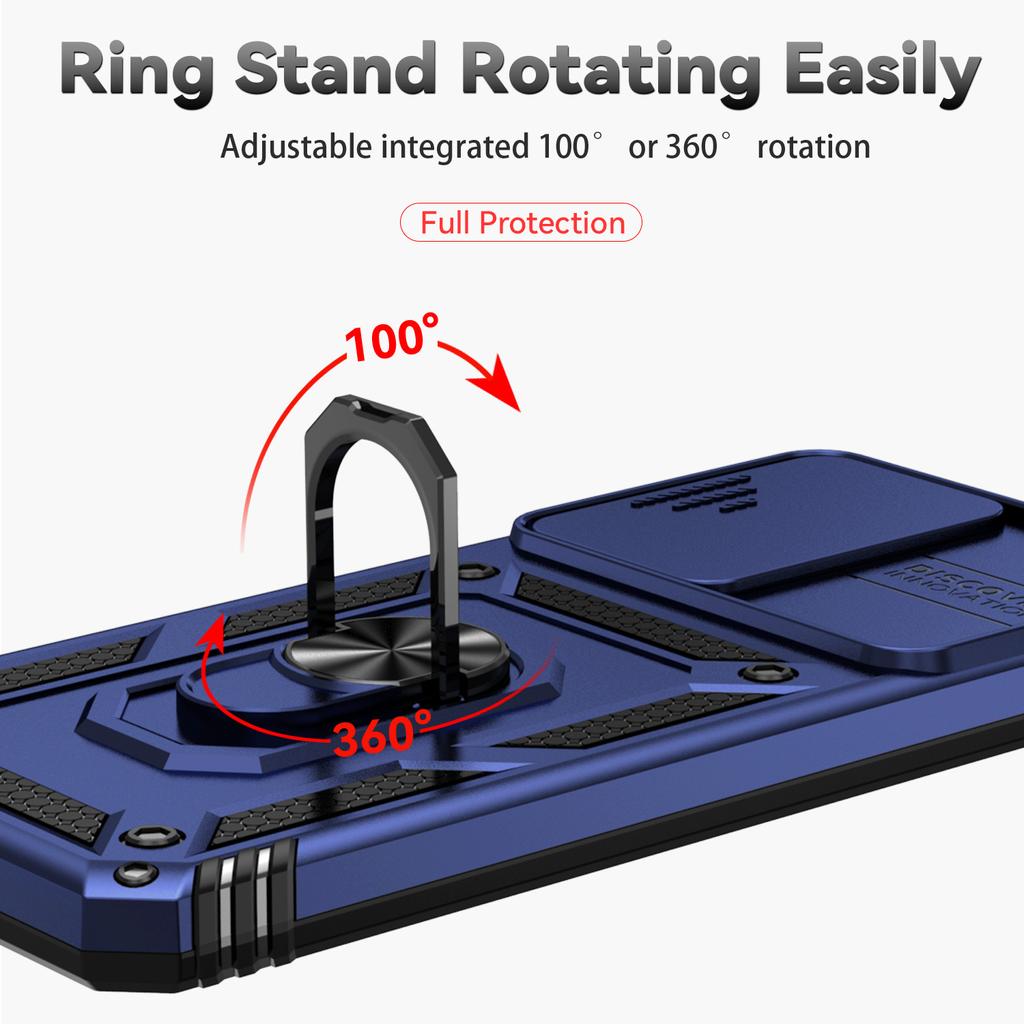 Чехол для Redmi Note 12 5G, чехол для Xiaomi Redmi Note 12 Fundas, слайд-объектив, кольцевой держатель для окон, защитный бампер Redmi Note 12 Pro