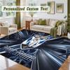 Crystal Velvet Square Rug Custom NameCanterbury-Bankstown Bulldogs Pattern Non Slip Home Floor Decor Rug