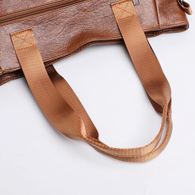 Большая вместительная сумка через плечо женская сумка из искусственной кожи