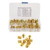 Self Tapping Insert Thread    Tool Nut Inserts with Great Strength and Stability for Metal and Plastics Processing Industry 50Pcs Brass Inserts C