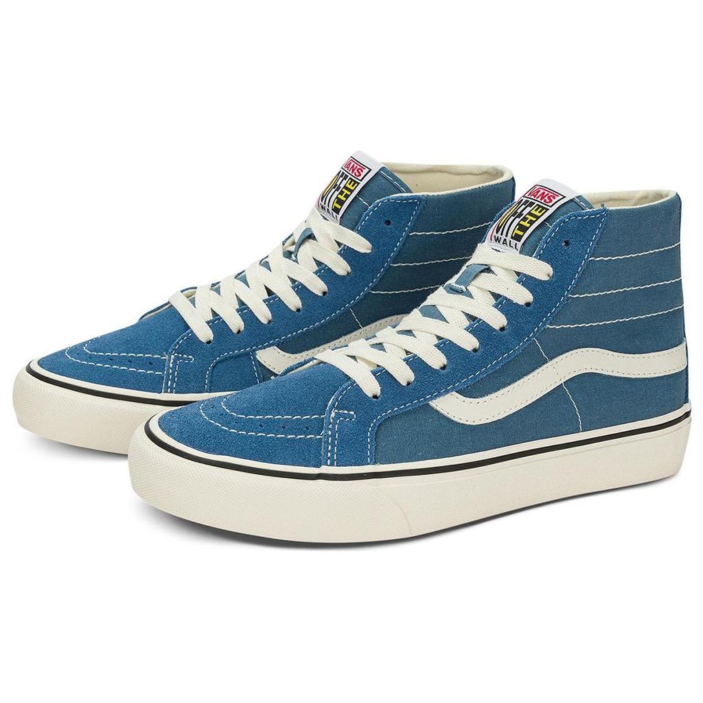 Vans Sk8 138 Vr3 Trendy Casual High-Top Skate Shoes Unisex Sneakers Blue White VN0A4BX6ZR8