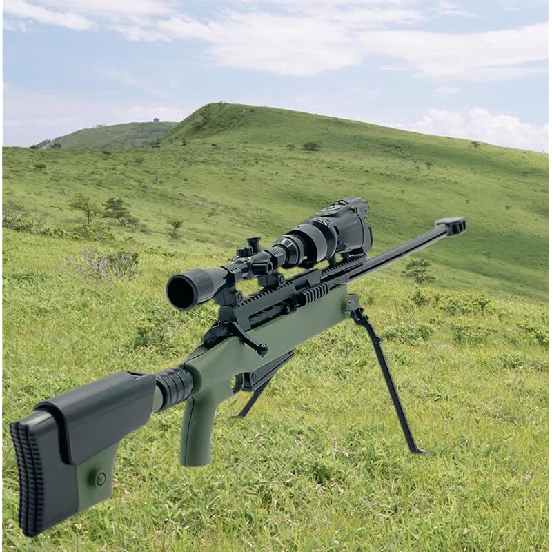 UnoDosTres масштаб 1/6, пластиковая модель снайперской винтовки, набор из 6 видов, подвижные, с цветовой кодировкой, не требуется клей, реалистичная модель с деталями