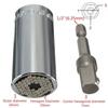 ACENIX® 2 pièces Adaptateur universel Gator Socket Adaptateur pour perceuse électrique Réparation d'outil à main Taille 1/4 '' - 3/8
