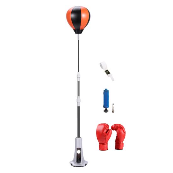 Punching Bag with Stand Height Adjustable Boxing Reaction Speed Training Ball Indoor Vertical Kids Adults Boxing Reaction Ball Home Gym Fitness